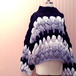 MYKRISTI Hand-Knitted Sweater